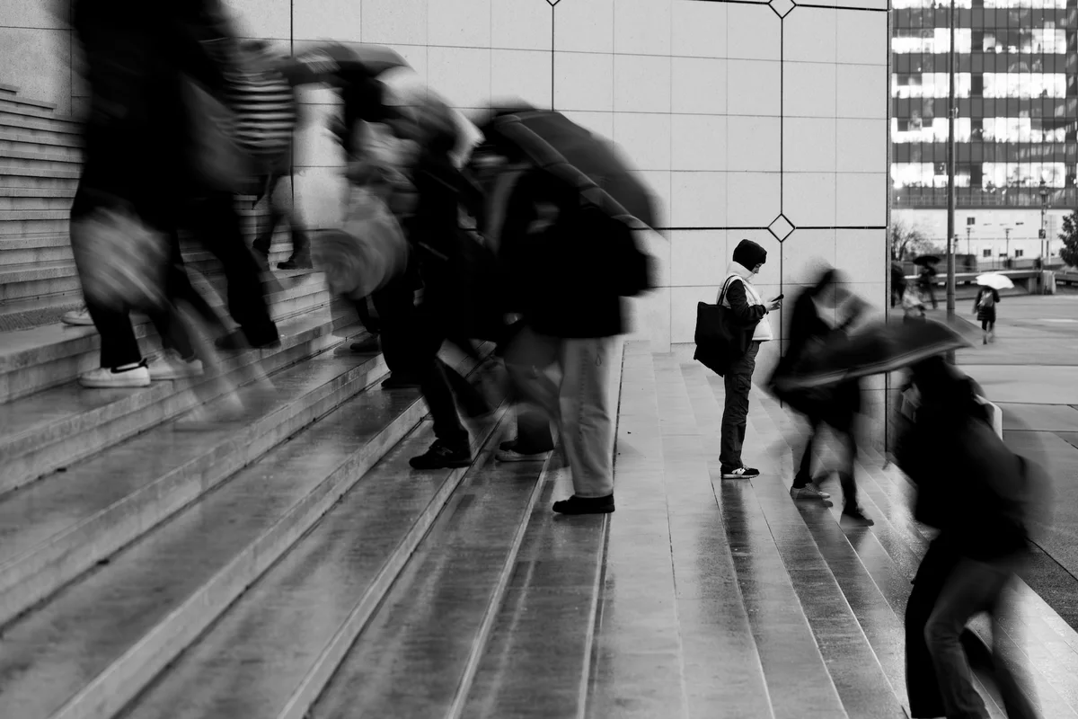 Someone in the Crowd, a photograph by Clint.