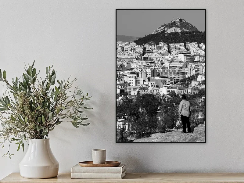 CITY WATCHER — fine art print in situ.