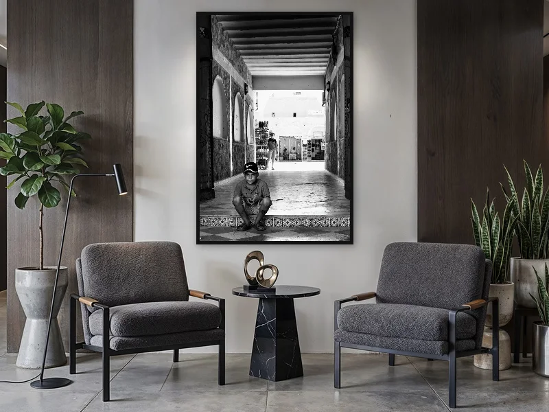THE TATAOUINE KID — monumental print in situ.