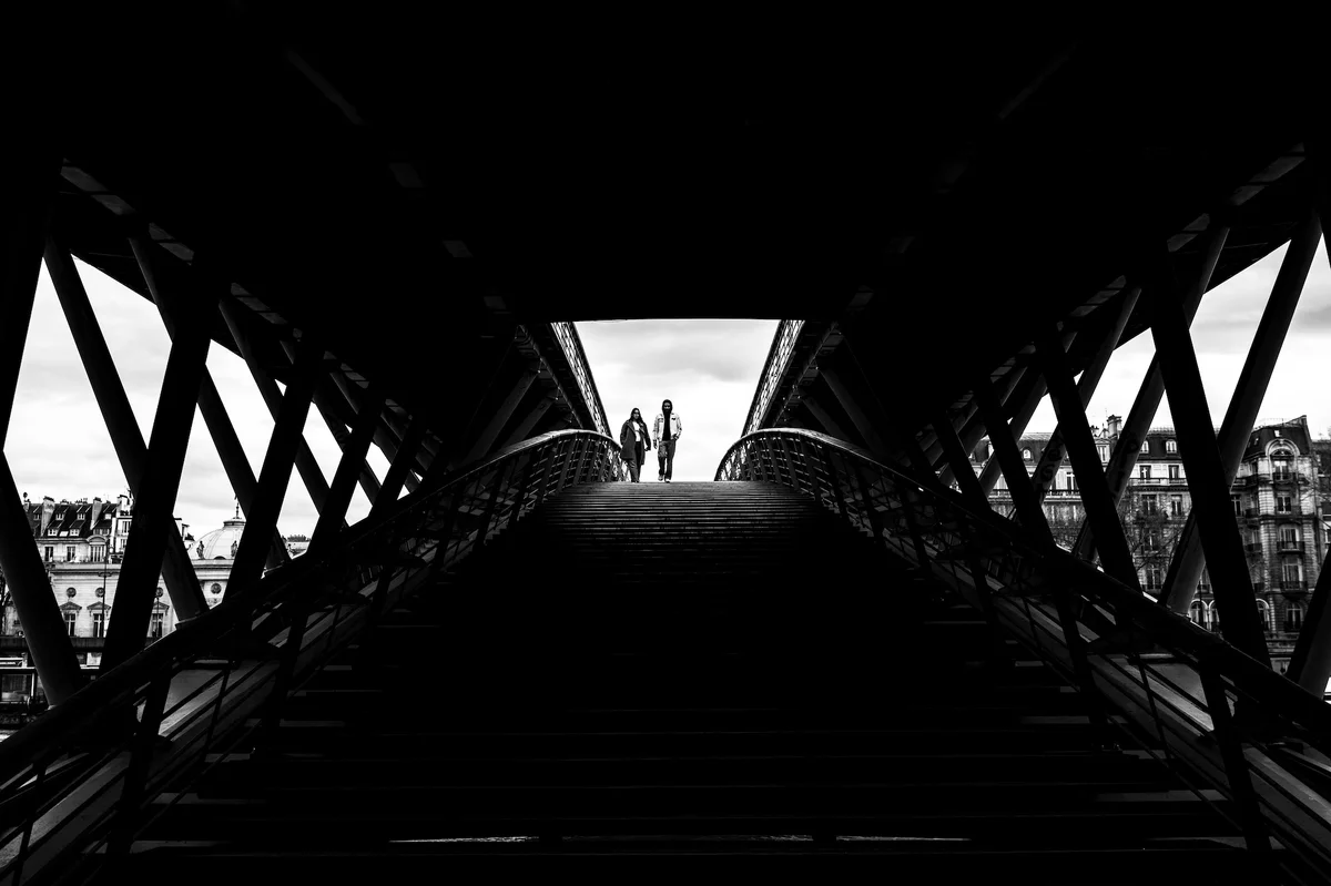 Photograph “BRIDGE SHADOWS”, Paris, France (January 2024).