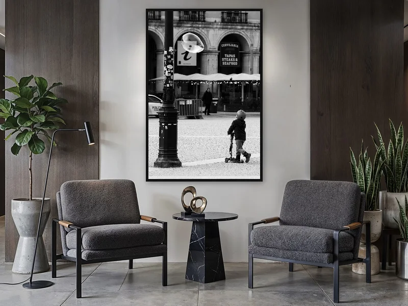 BUBBLE BOY — monumental print in situ.