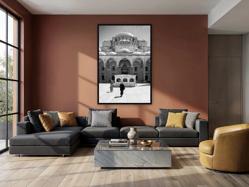MOSQUE FASHION — monumental print in situ.