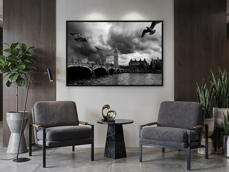 BIRDS — monumental print in situ.