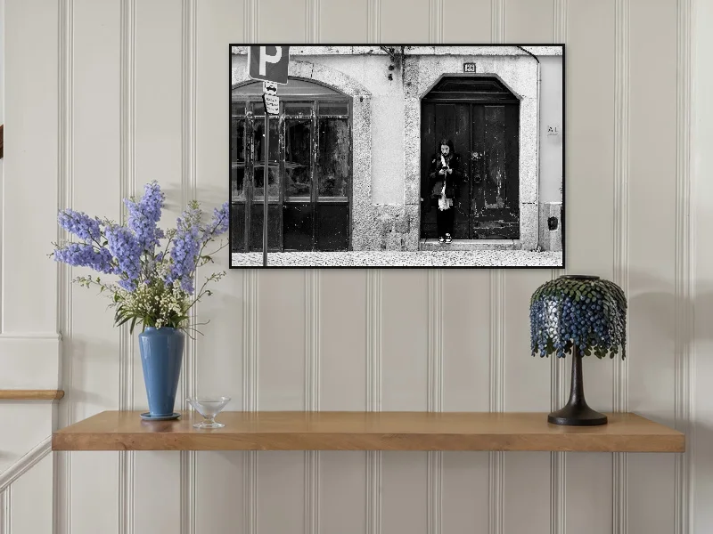 133 GIRL — fine art print in situ.