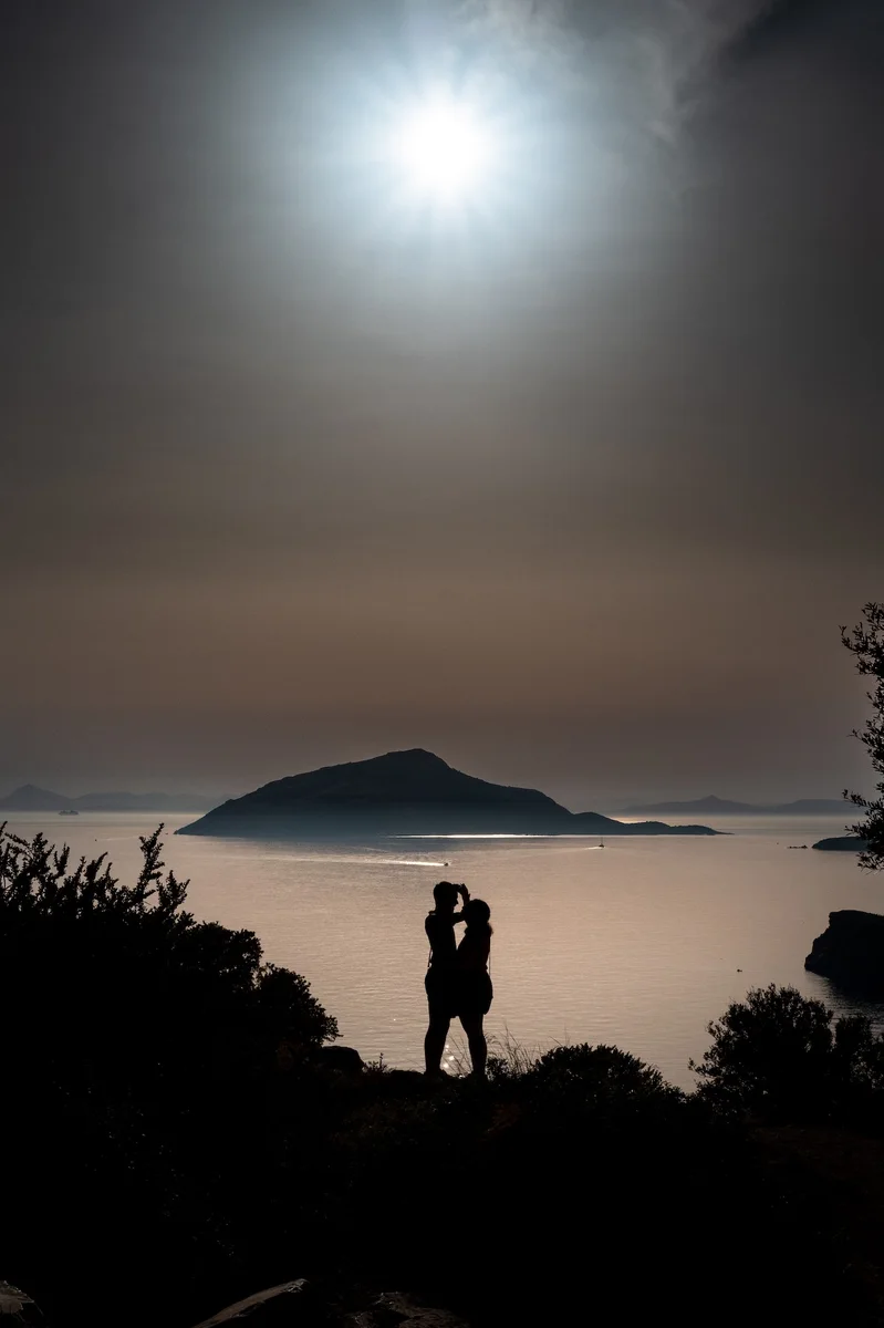 Photograph ‘SUNSET LOVERS’, Cape Sounion, Greece (April 2024).