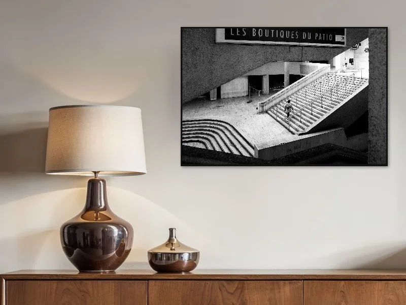 ALONE — fine art print in situ.