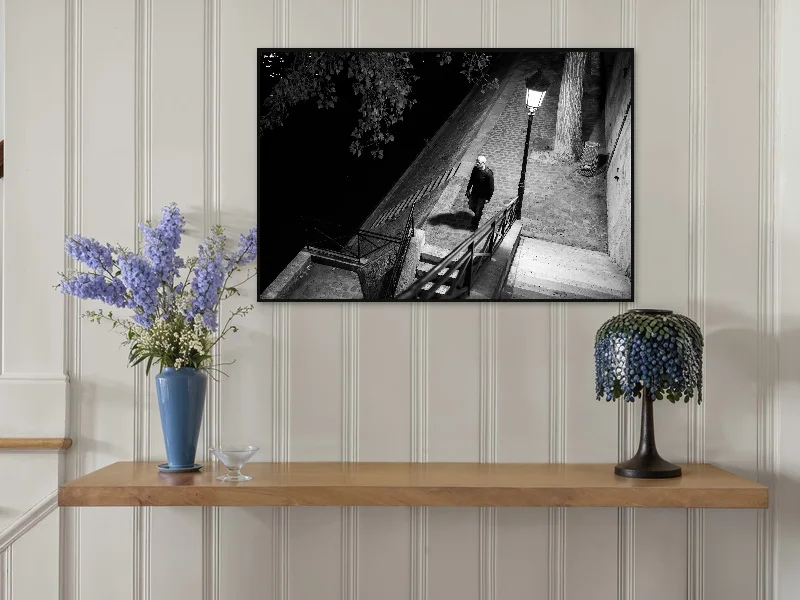NIGHT WALK — fine art print in situ.