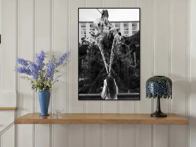 ANGEL — fine-art print displayed in an interior.