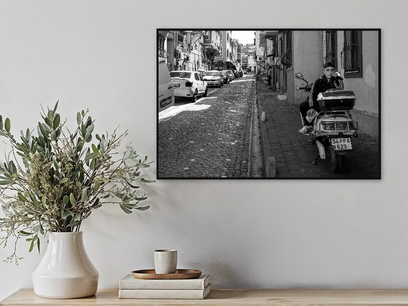 DREAMS ON HOLD — fine art print in situ.