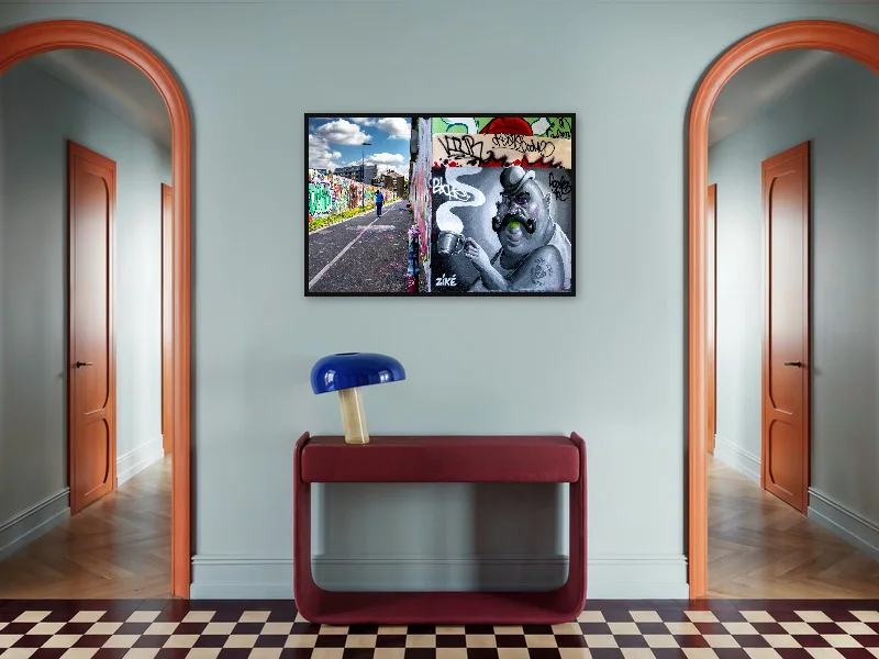 TEA TIME — gallery print in situ.