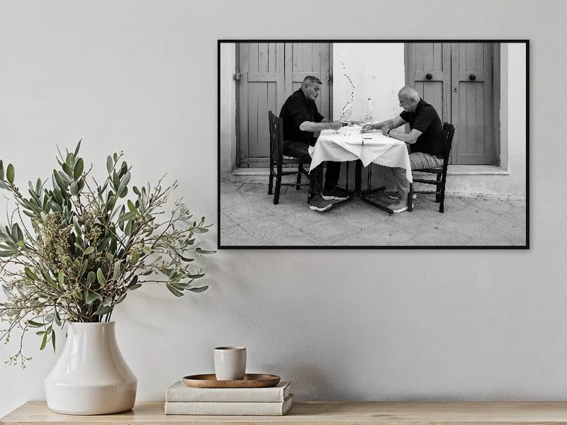 CARDS GAME — fine art print in situ.