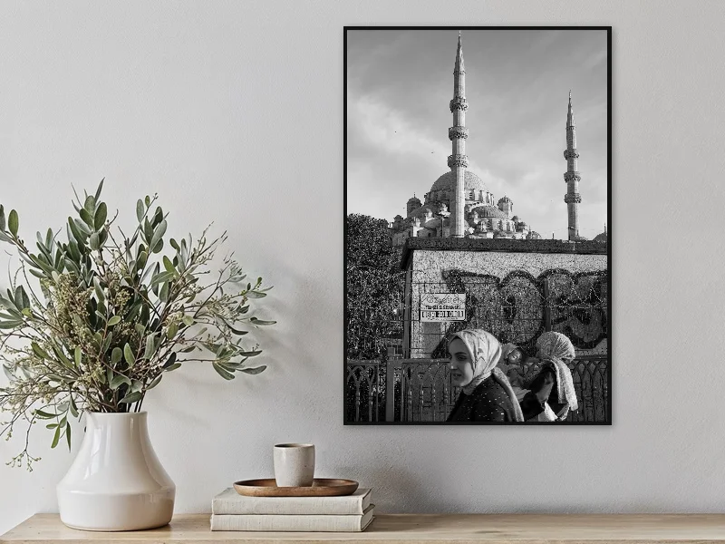 FENCES — fine art print in situ.