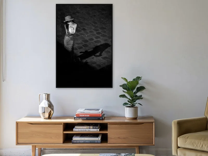 BELLE DE NUIT — gallery print in situ.