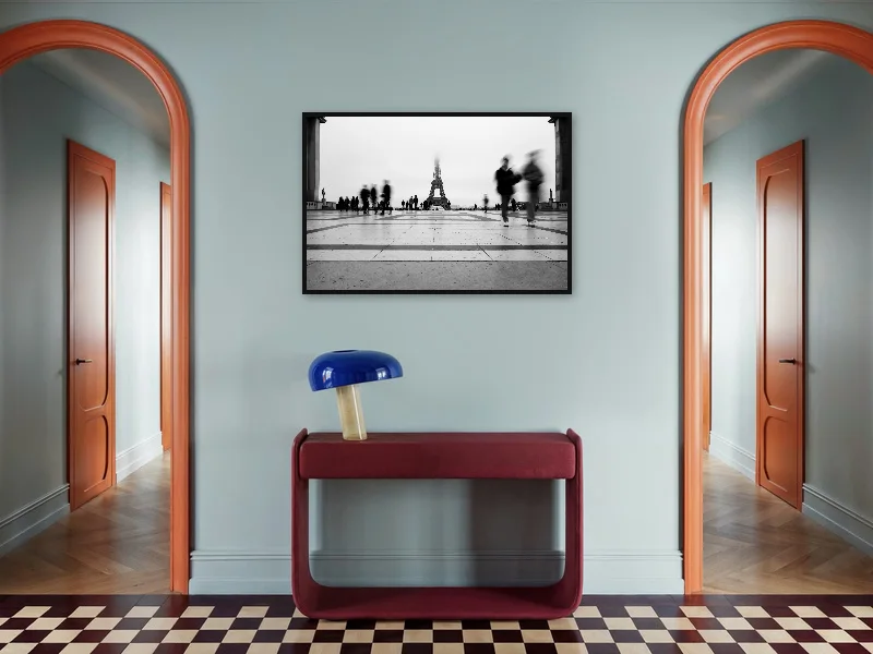 EIFFEL TOWER GHOSTS — gallery print in situ.