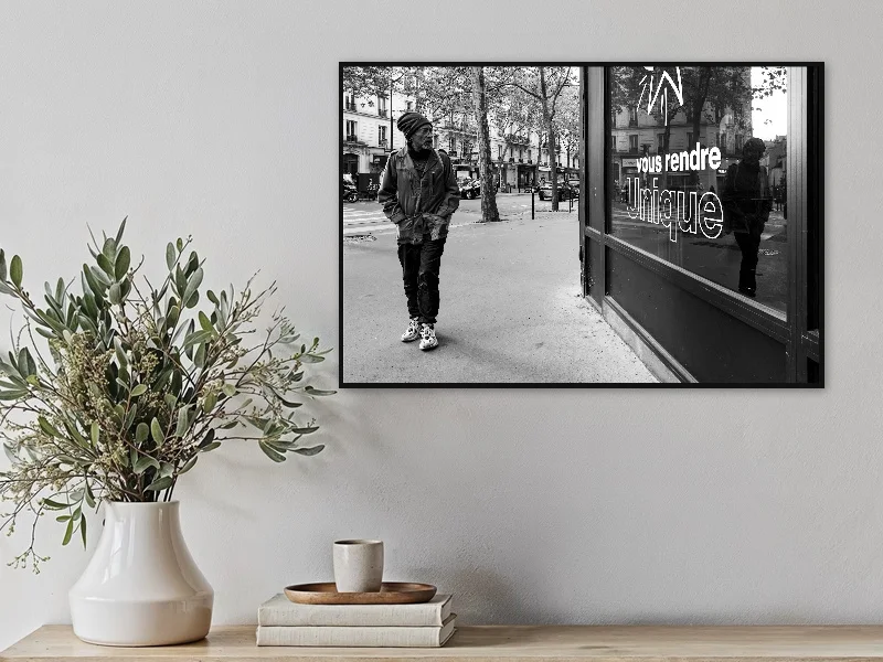 UNIQUE — fine art print in situ.