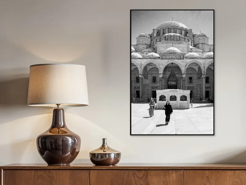 MOSQUE FASHION — fine art print in situ.