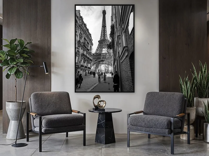 URBAN TEMPLE — monumental print in situ.