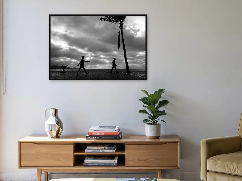 WALKERS — gallery print in situ.
