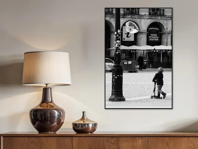 BUBBLE BOY — fine art print in situ.