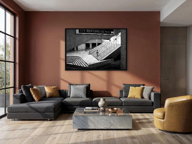 ALONE — monumental print in situ.