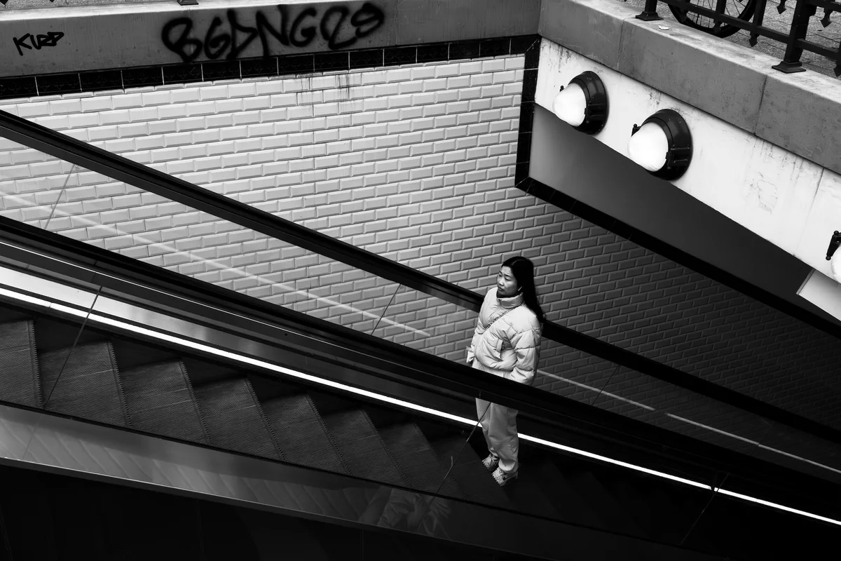 Photograph “SUBWAY GIRL”, Paris, France (March 2023).