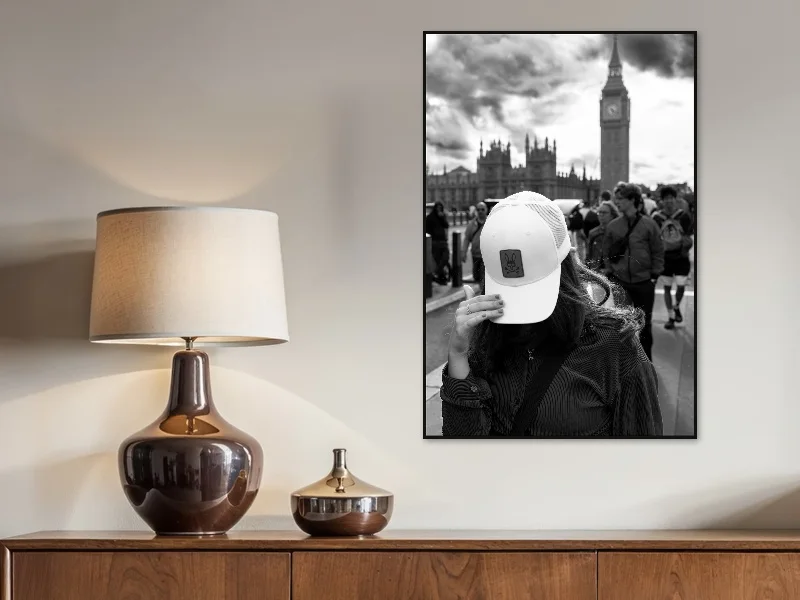 GOODBYE LONDON — fine art print in situ.