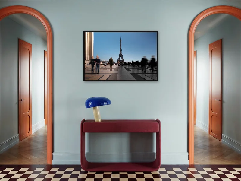 EIFFEL DARK GHOSTS — gallery print in situ.