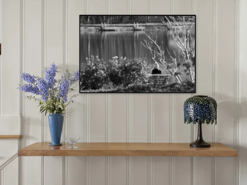 LOST IN NATURE — fine art print in situ.