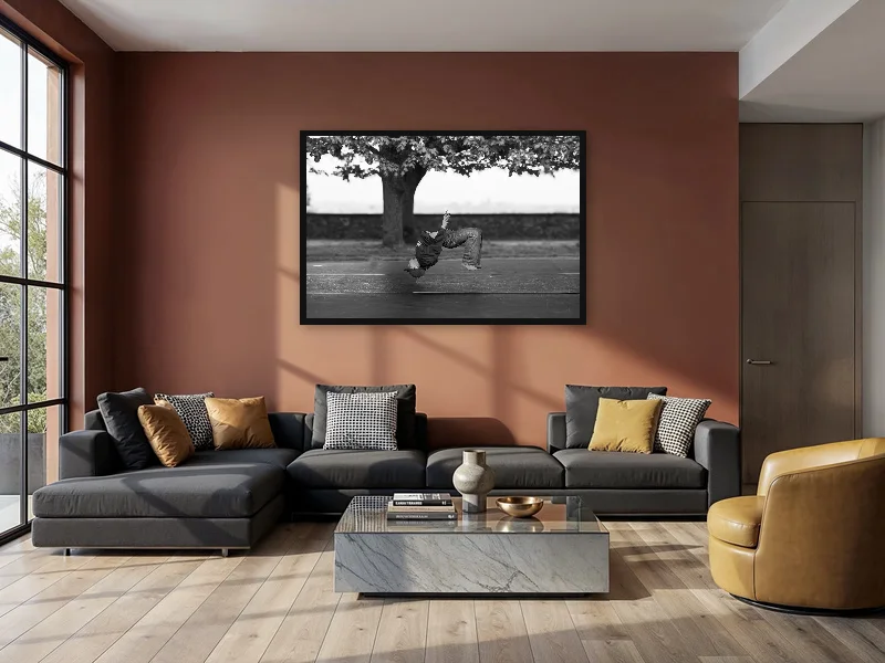 LEVITATION — monumental print in situ.