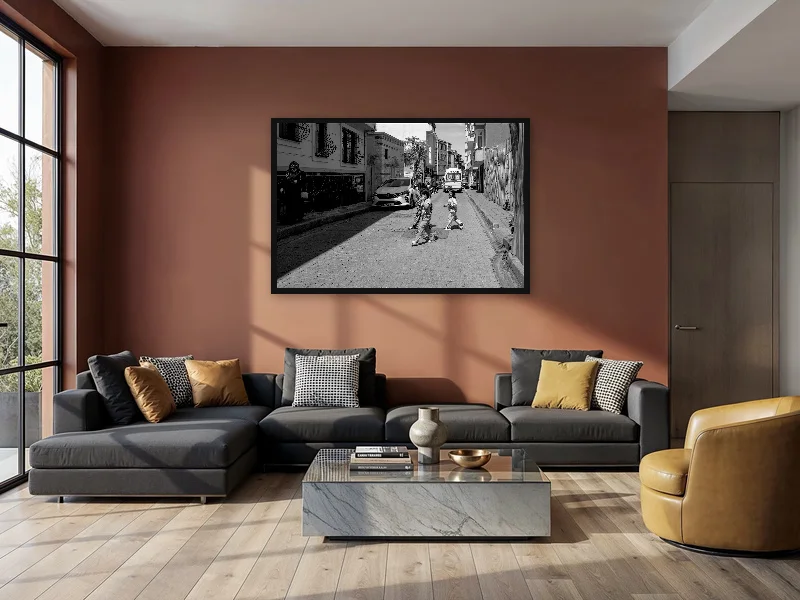 ICE CREAMS & PYJAMAS — monumental print in situ.