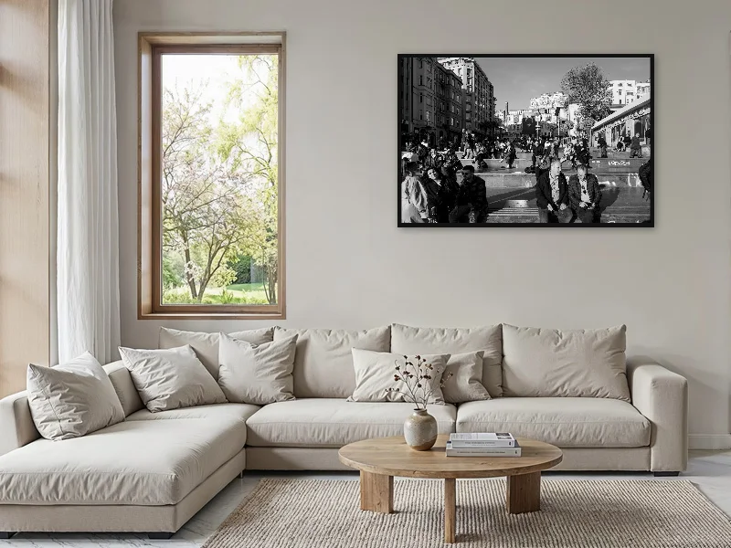 GOLDEN HOUR — monumental print in situ.