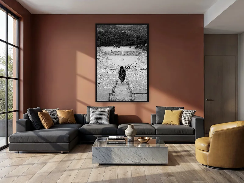 THE CHINESE FROM EPIDAURUS — monumental print in situ.