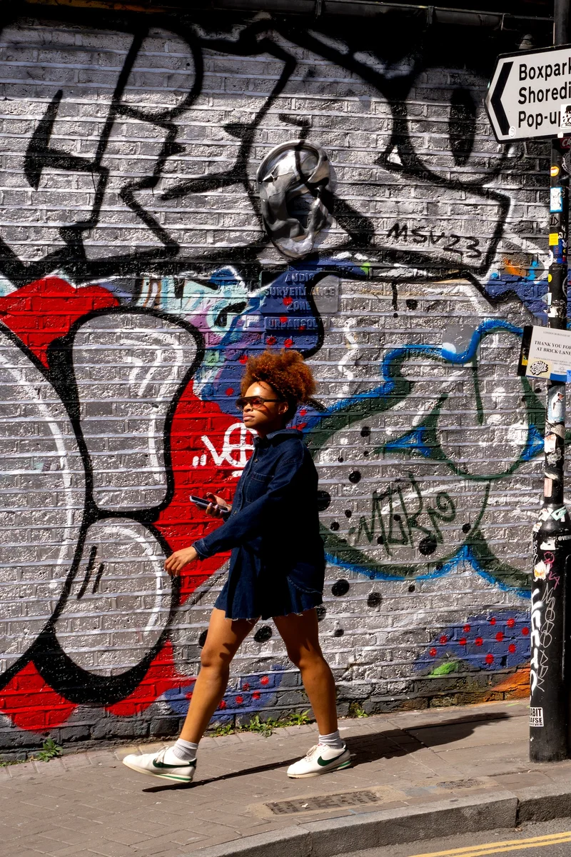 Photograph ‘SHOREDITCH GIRL’, London, England (August 2023).