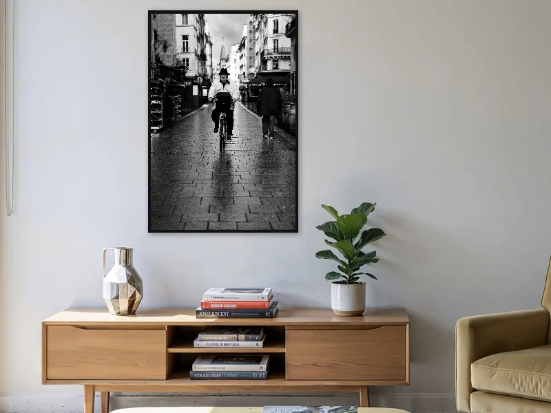 LA BELLE VIE — gallery print in situ.