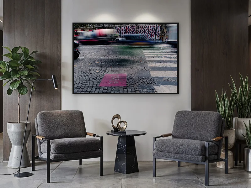 GAME OVER — monumental print in situ.