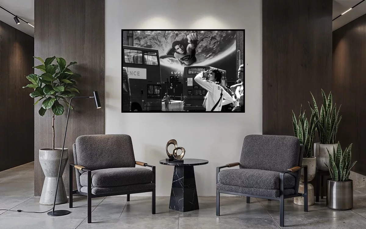 IT’S A BIRD — monumental print in an interior.