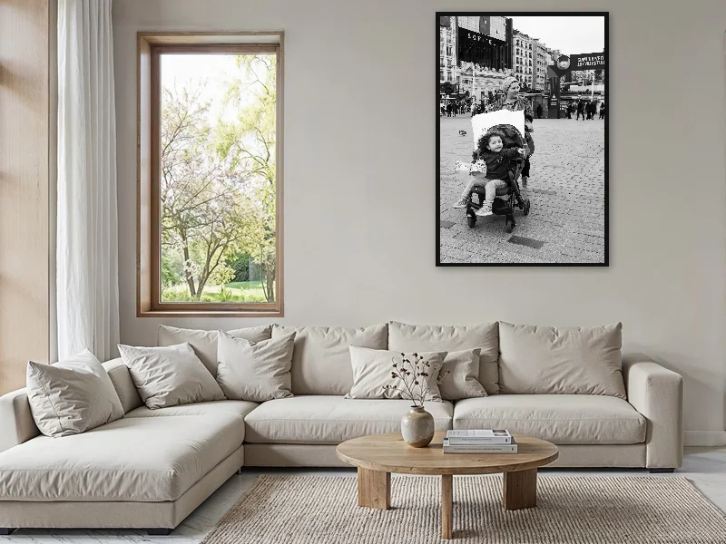 MOTHER & DAUGHTER — monumental print in situ.