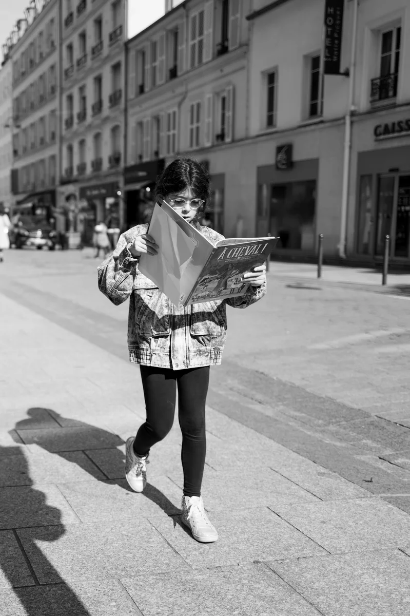 Photograph “BOOK EATER”, Paris, France (March 2024).
