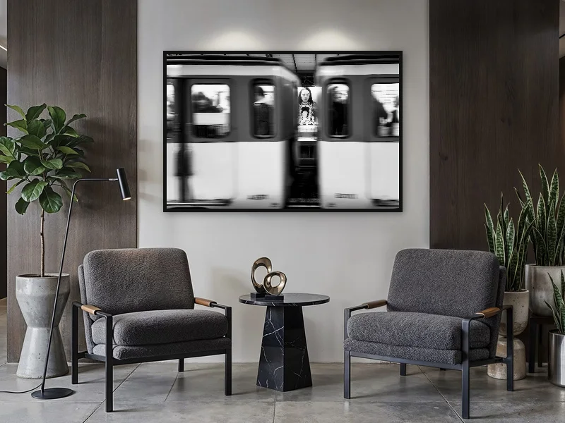 FACE GLIMPSE — monumental print in situ.
