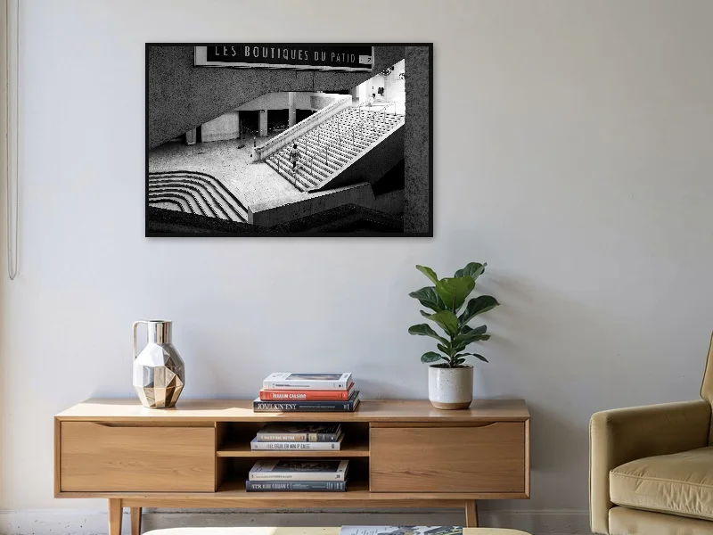 ALONE — gallery print in situ.