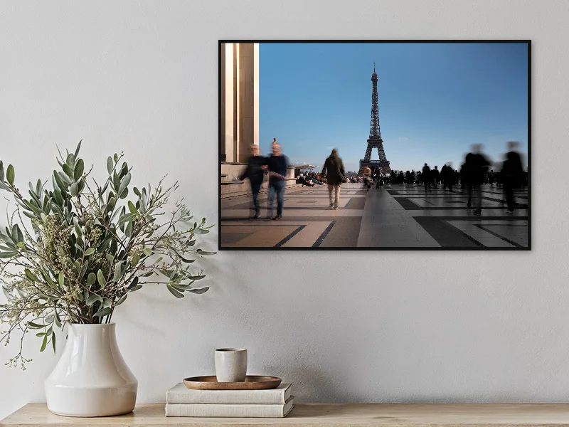 EIFFEL DARK GHOSTS — fine art print in situ.