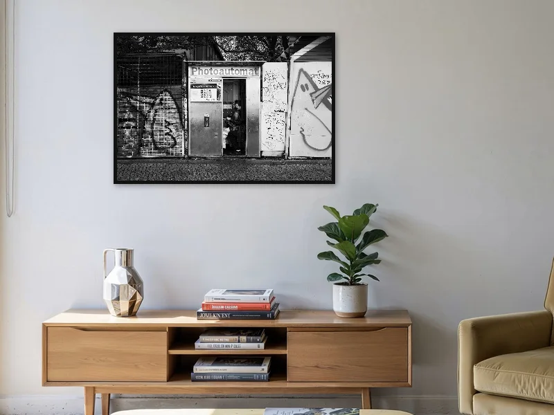 PHOTOAUTOMAT — gallery print in situ.