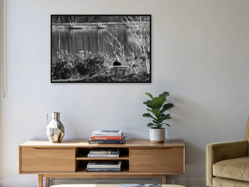 LOST IN NATURE — gallery print in situ.