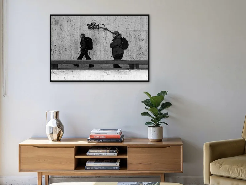 I LOVE(D) YOU — gallery print in situ.