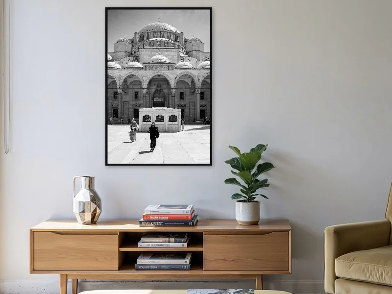 MOSQUE FASHION — gallery print in situ.