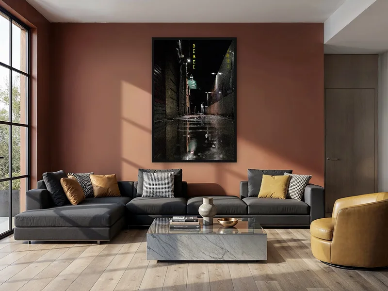 BEBEL — monumental print in situ.