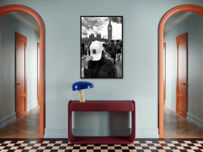 GOODBYE LONDON — gallery print in situ.