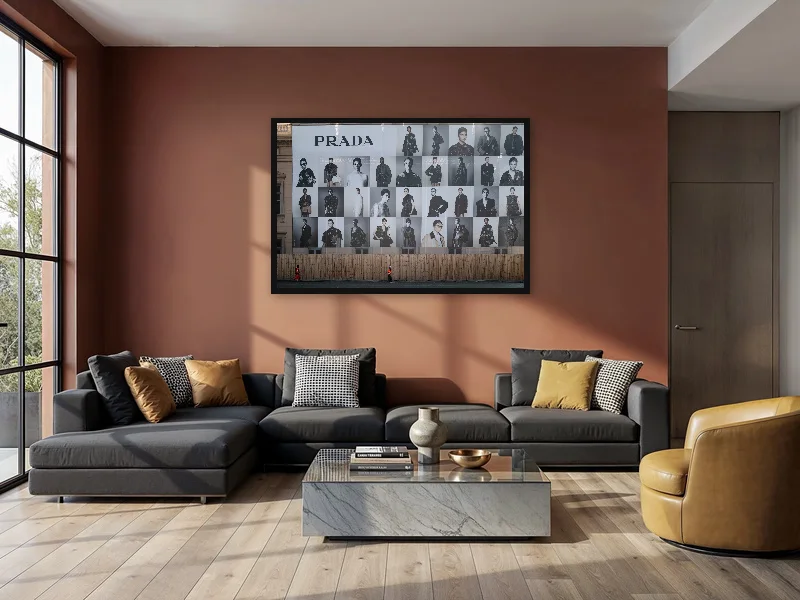 MINI WORKERS — monumental print in situ.