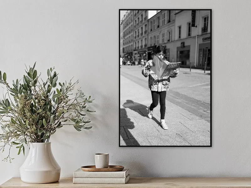BOOK EATER — fine art print in situ.