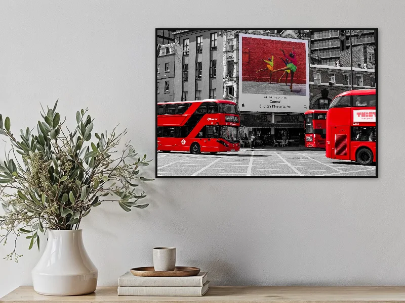 LONDON WALTZ — fine art print in situ.